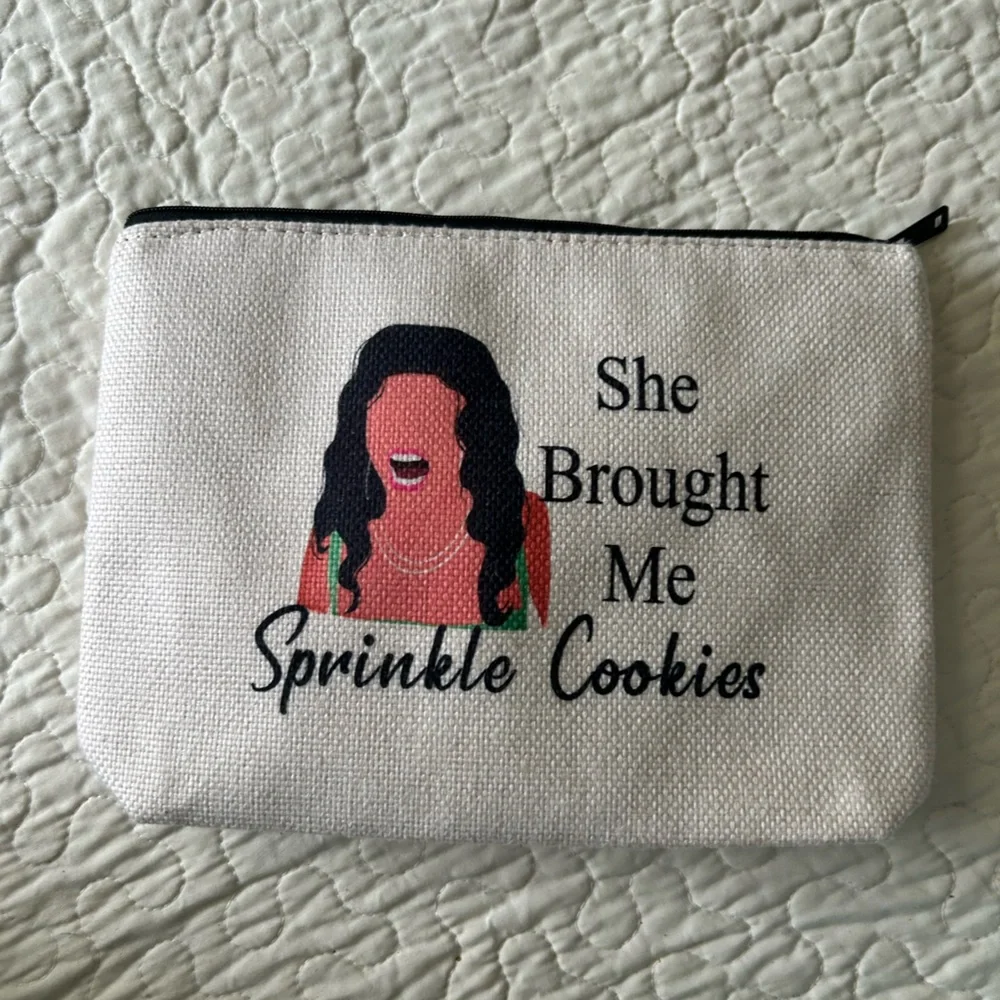 Blupark RHONJ makeup bag. She Brought Me Sprinkle Cookies. Waterproof. Nice